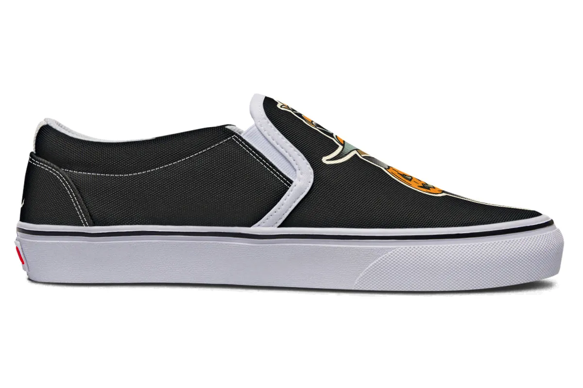 Pumpkin Dagger Slip On Shoes
