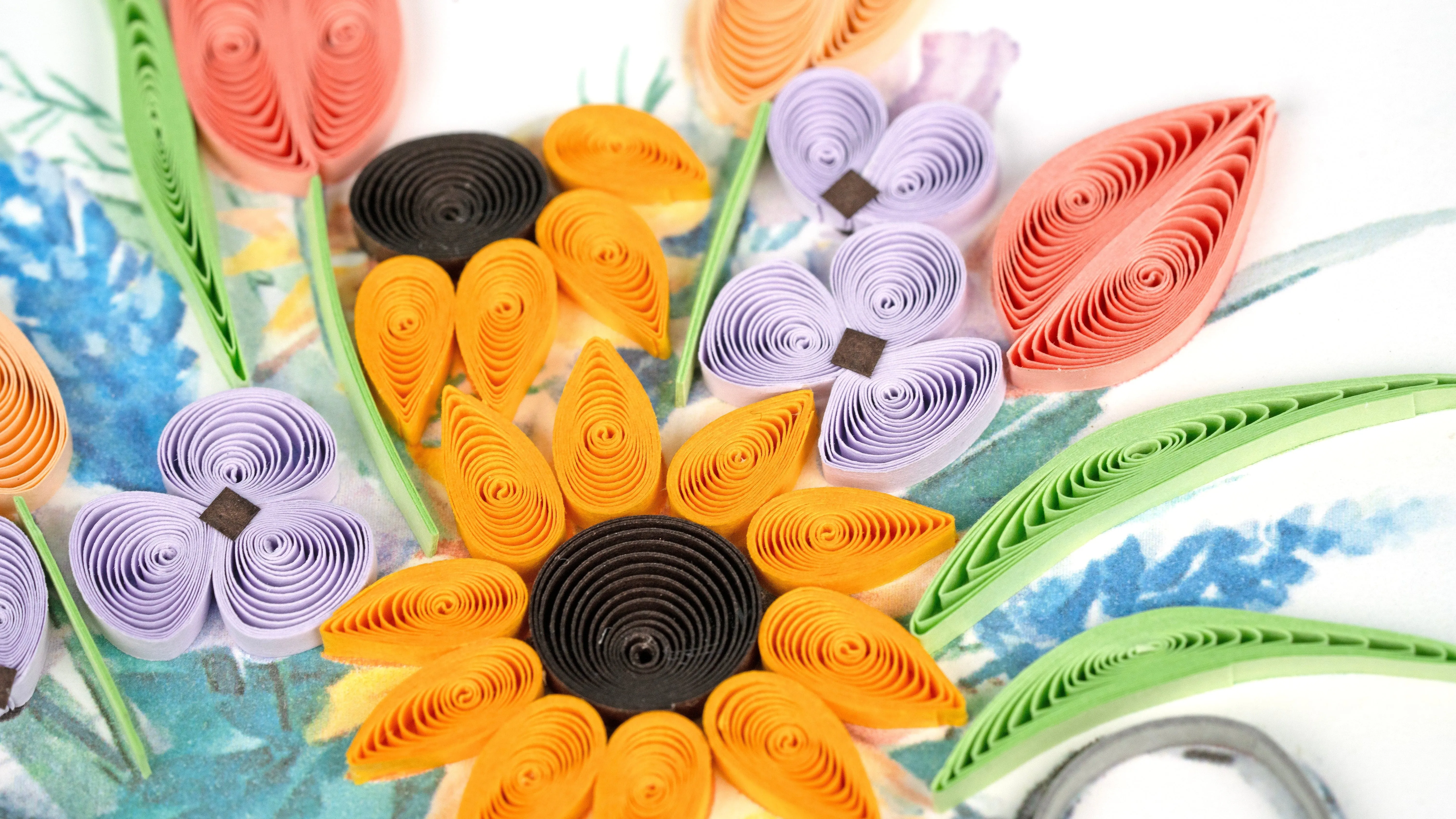 Quilled Garden Watering Can Greeting Card