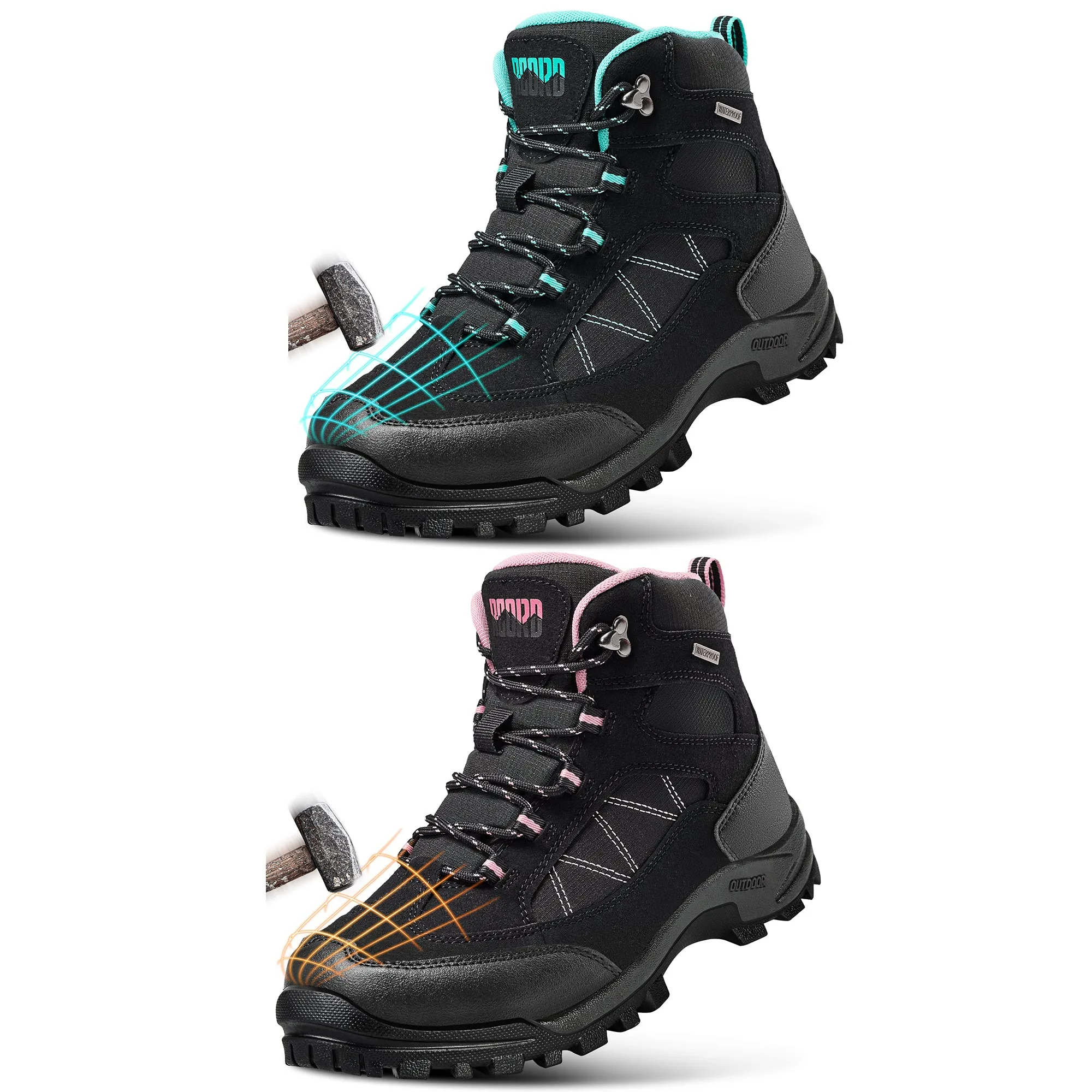 R CORD Women Safety Work Boots