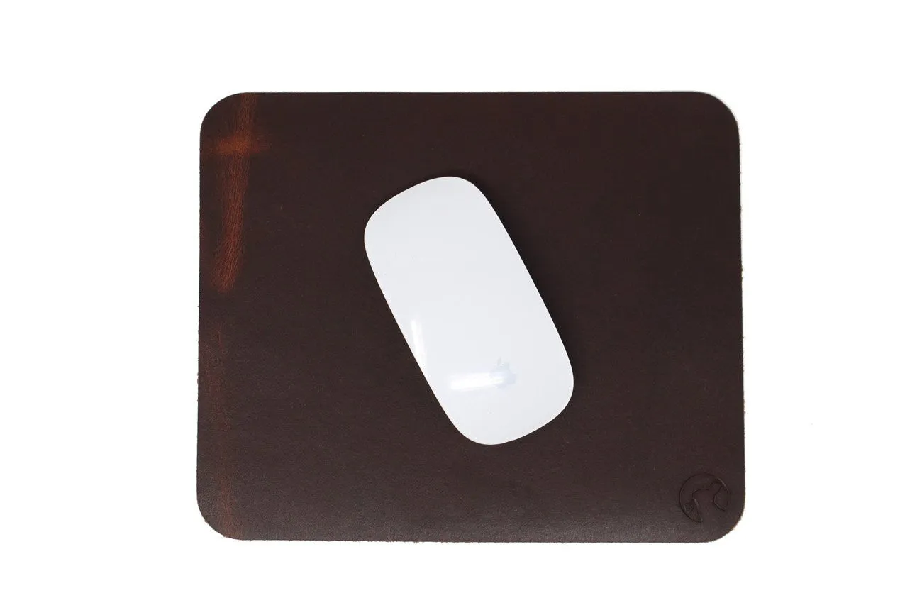 Rabbit Room Leather Mouse Pad