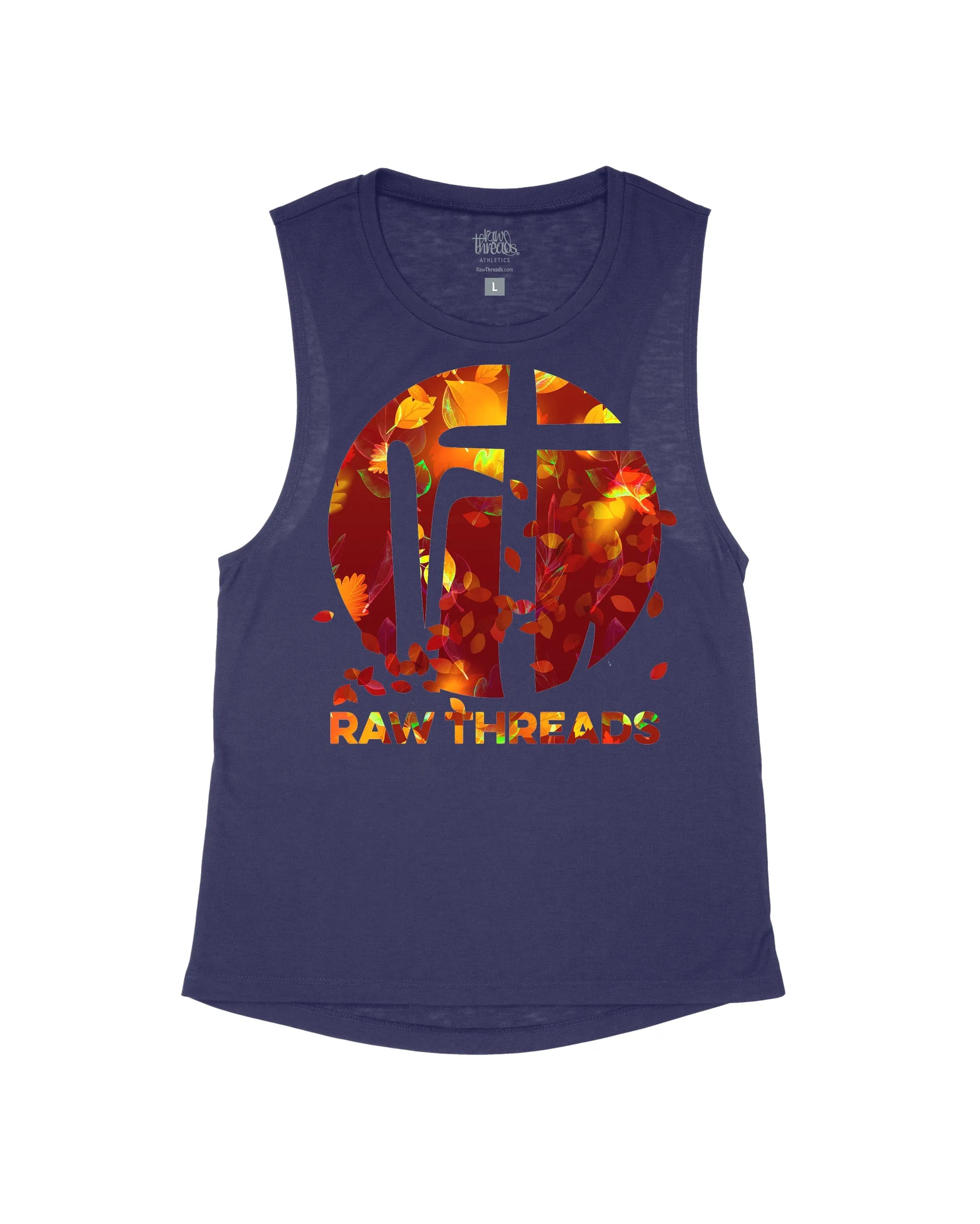 Raw Threads Fall Leaves Logo