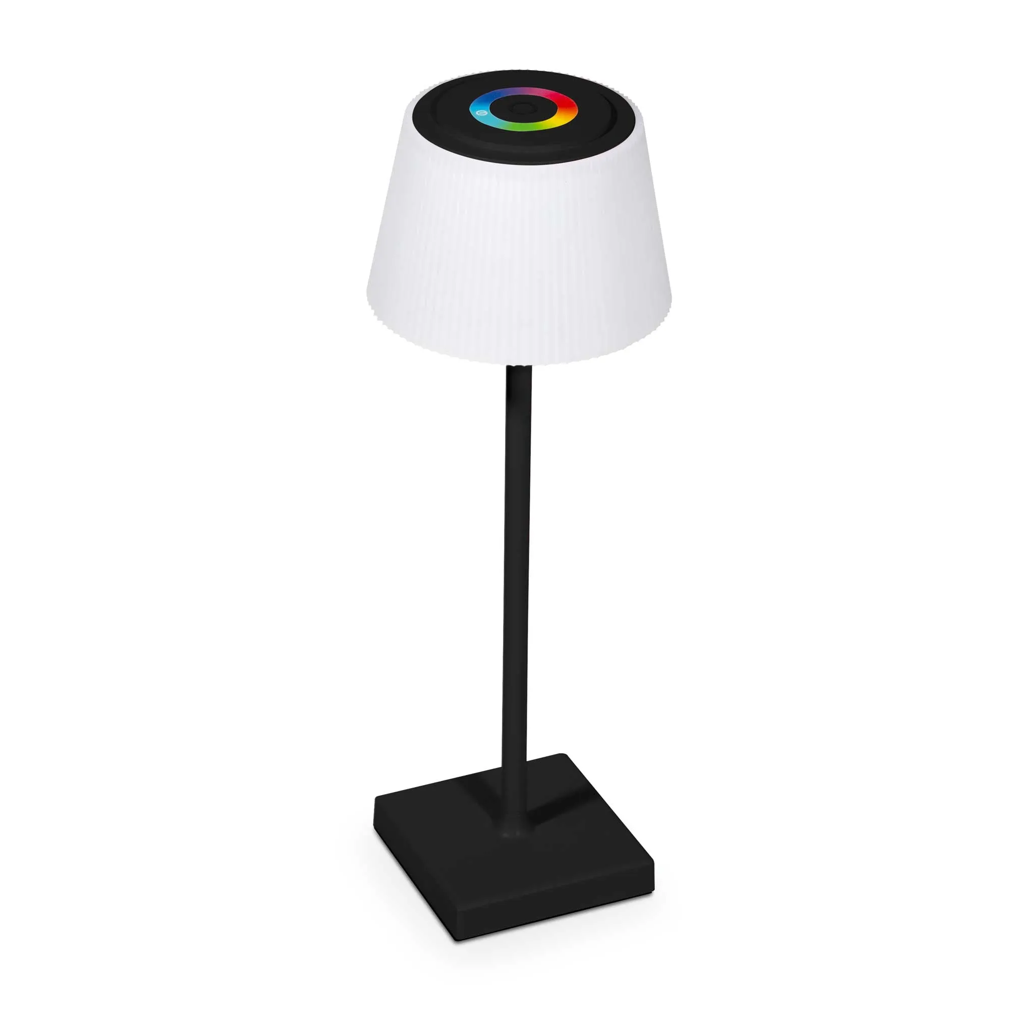 Rechargeable Table Lamp for Home, Office, Restaurants, RGB Colours - Black - DH212
