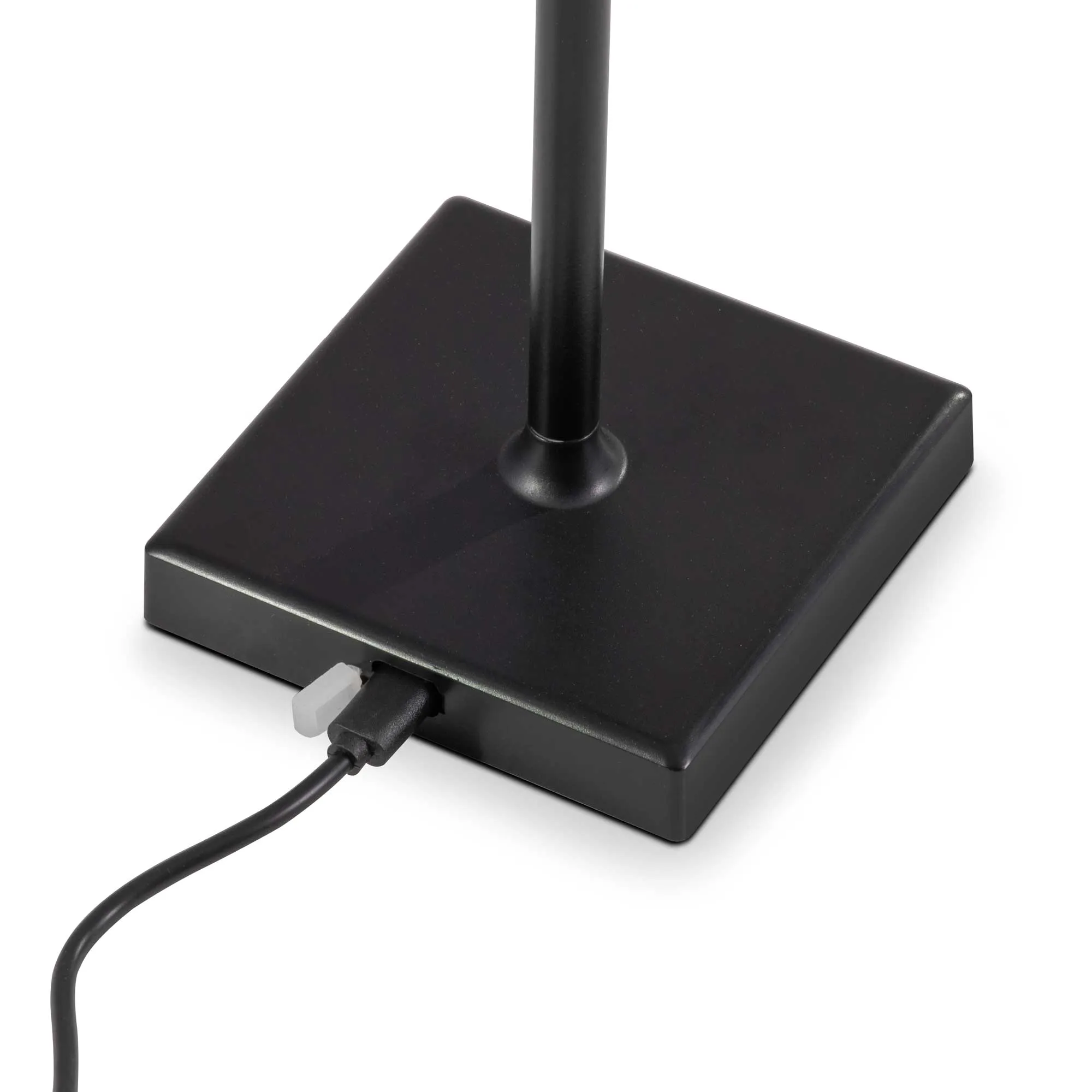 Rechargeable Table Lamp for Home, Office, Restaurants, RGB Colours - Black - DH212