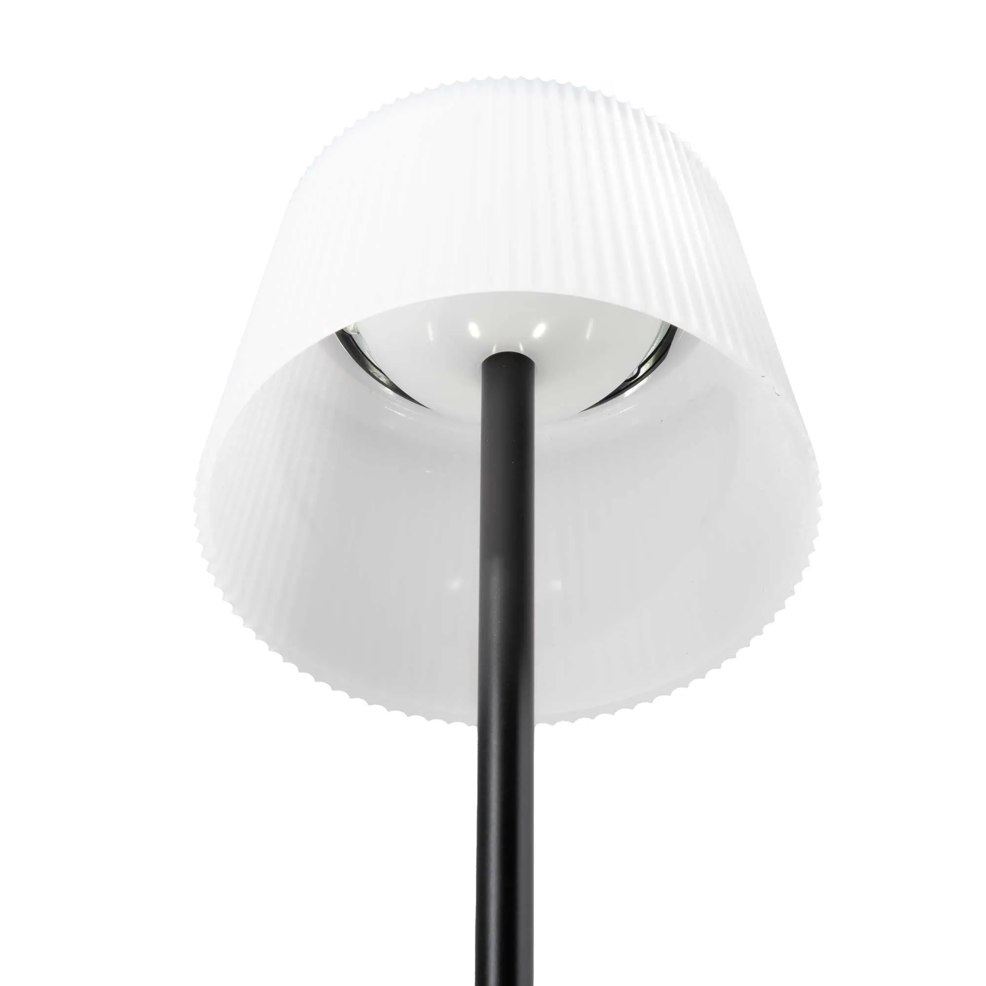 Rechargeable Table Lamp for Home, Office, Restaurants, RGB Colours - Black - DH212