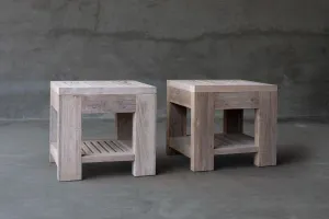 Reclaimed Teak Outdoor Side Table