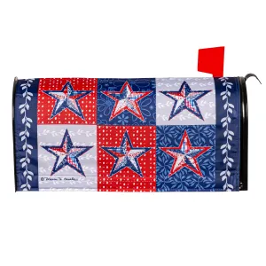Red, White, and Blue Stars Mailbox Cover,56857