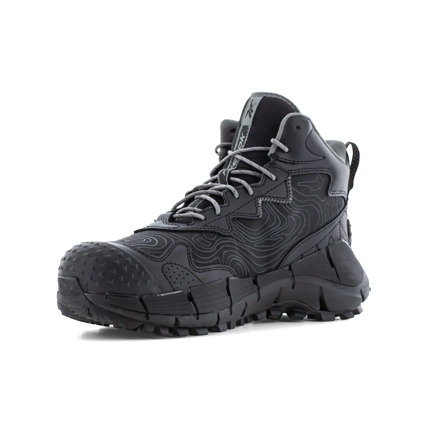 Reebok Mens Zig Kinetica Edge II Black Leather MetGuard Work Boots 11.5 M