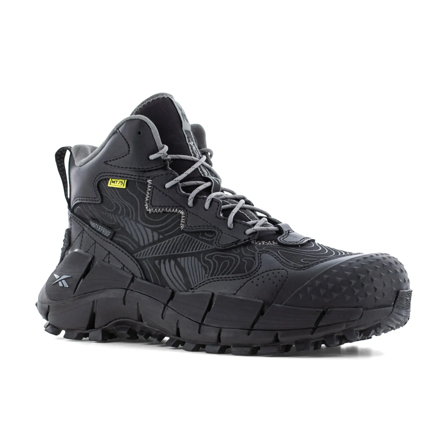 Reebok Mens Zig Kinetica Edge II Black Leather MetGuard Work Boots 11.5 M