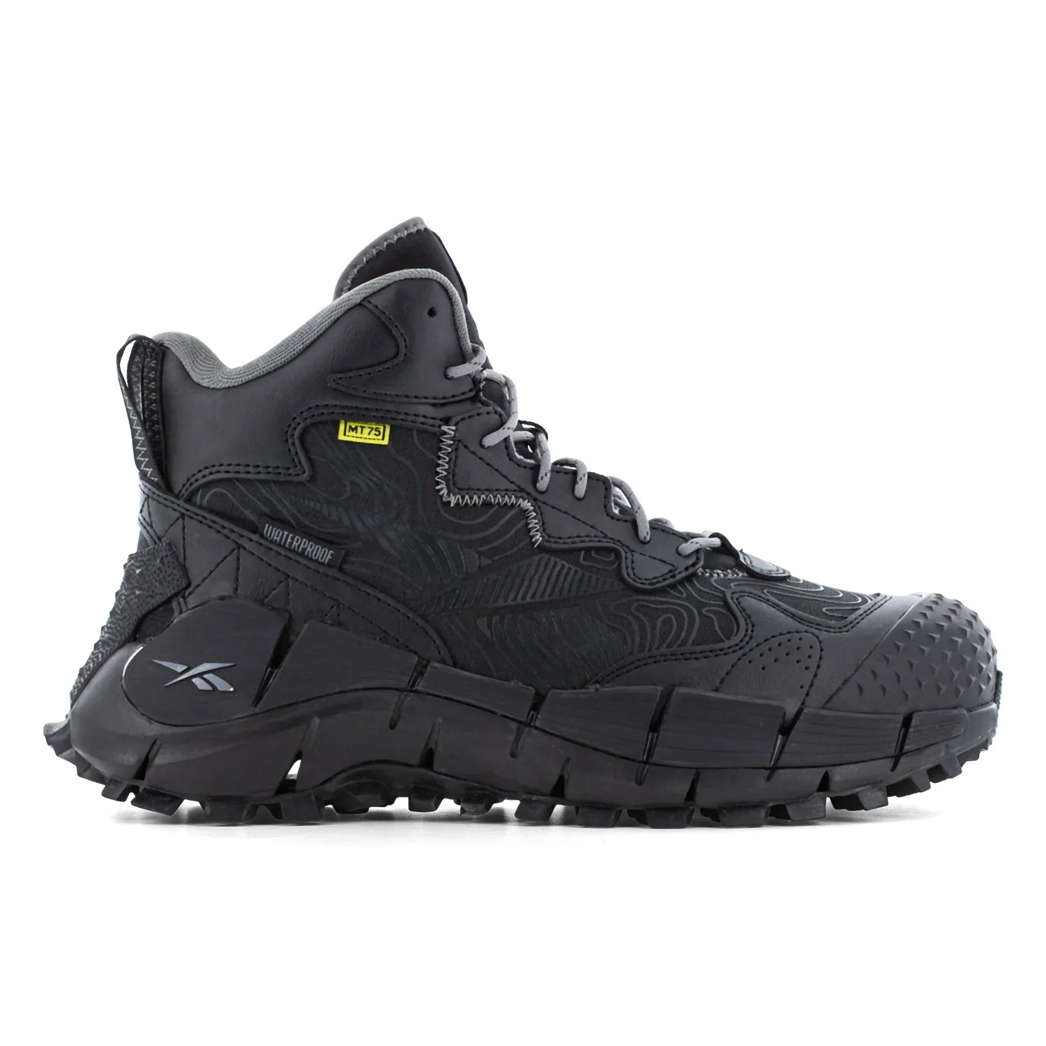 Reebok Mens Zig Kinetica Edge II Black Leather MetGuard Work Boots 11.5 M