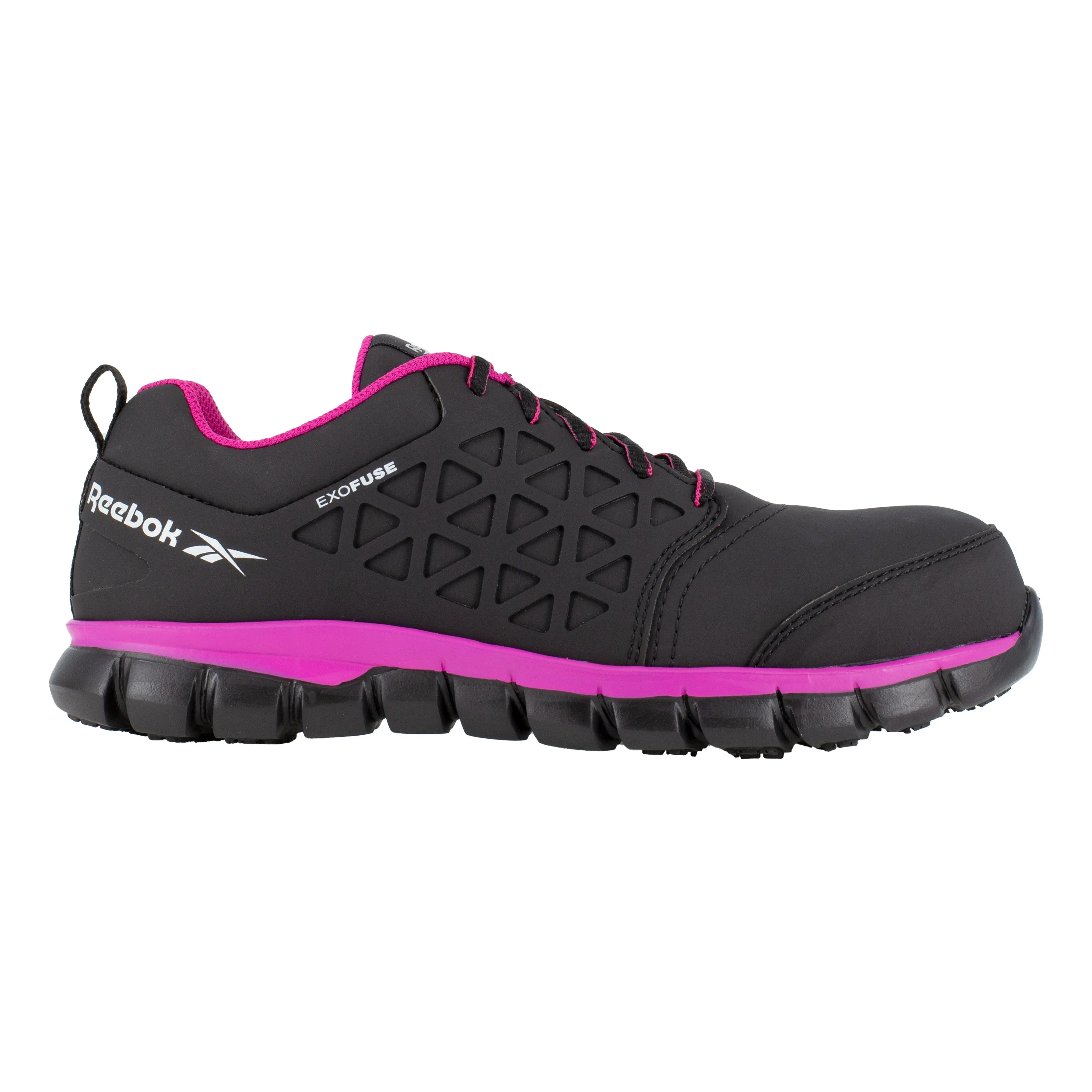 Reebok Women's Sublite Cushion Comp Toe Athletic Work Shoe - Black - RB491
