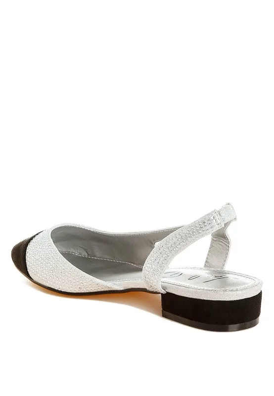 Rerita Rhinestone-Studded Glitter Sandals