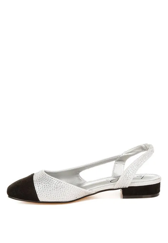 Rerita Rhinestone-Studded Glitter Sandals