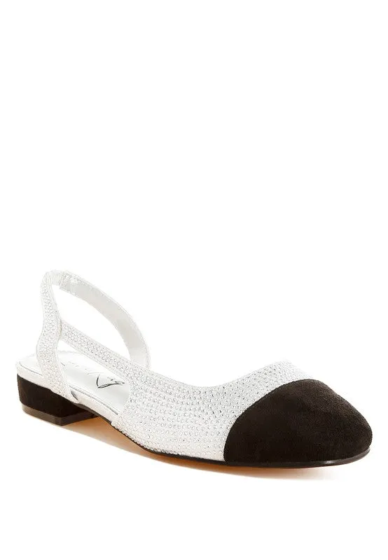 Rerita Rhinestone-Studded Glitter Sandals