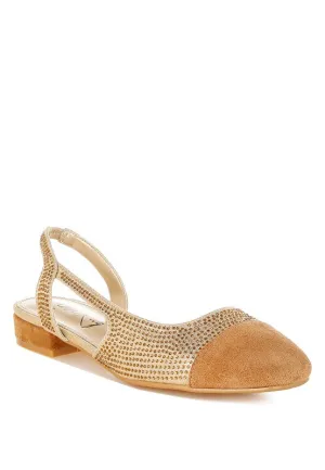 Rerita Rhinestone-Studded Glitter Sandals