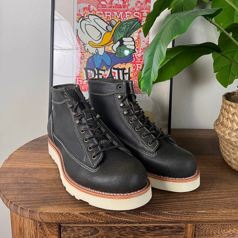 Retro Khaki Men's Boots