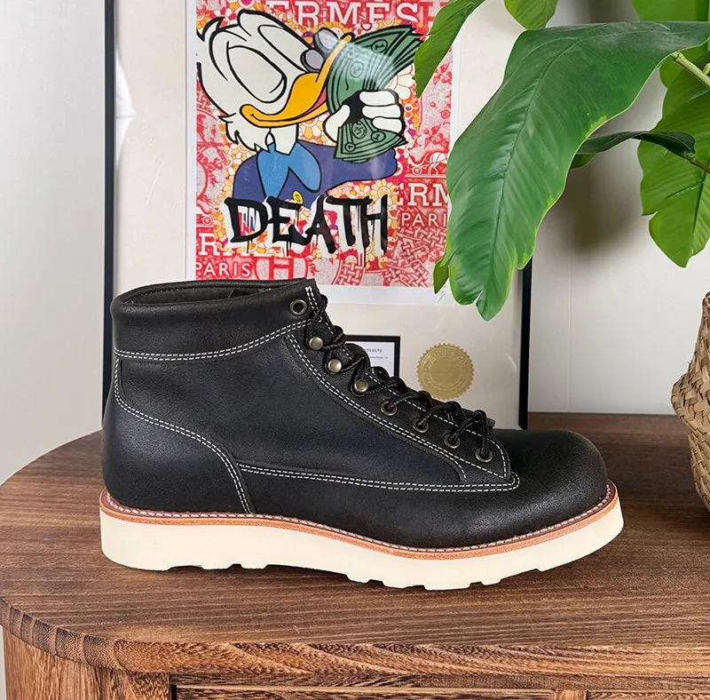 Retro Khaki Men's Boots