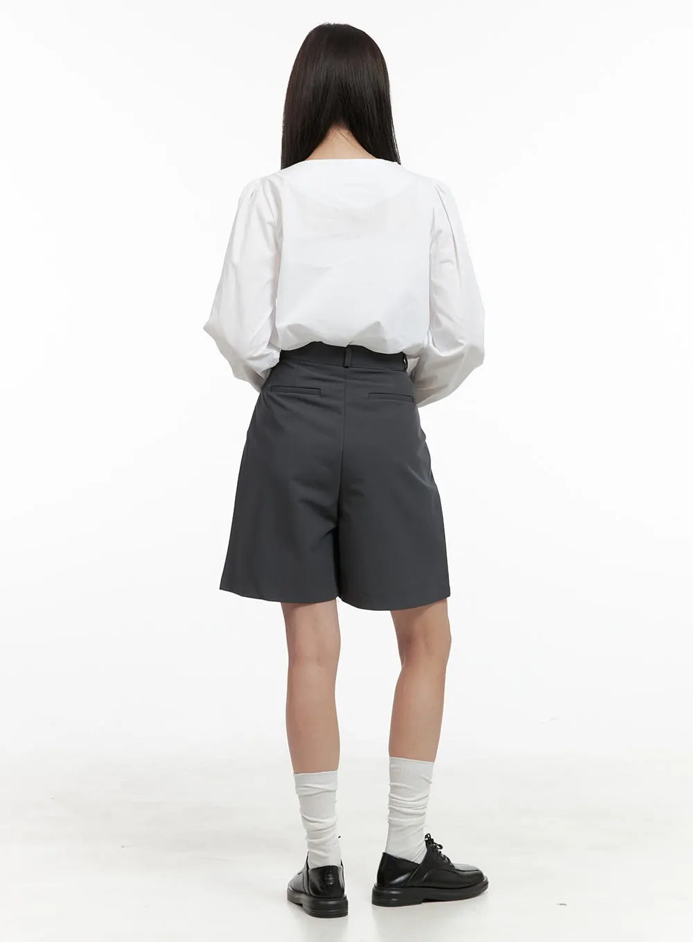 Ribbon-Tied V-Neck Blouse OG416