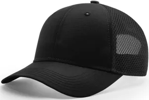 Richardson Lite Performance Air Mesh Trucker Black
