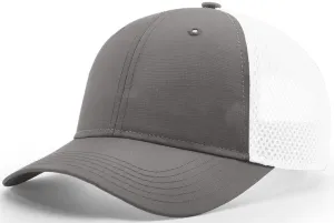 Richardson Lite Performance Air Mesh Trucker Charcoal White