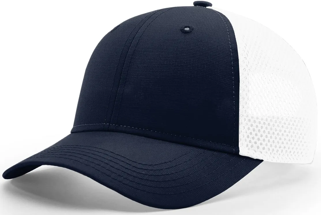 Richardson Lite Performance Air Mesh Trucker Navy White