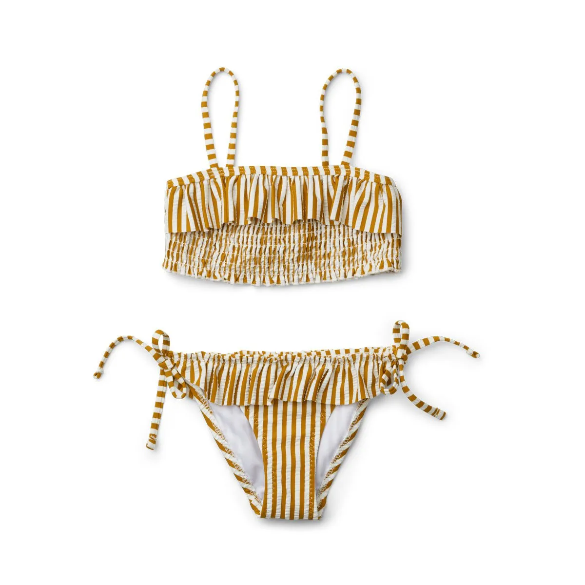 Riley Bikini Set - Y/D stripe: Mustard/white