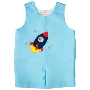 Rocket Dark Turquoise Applique Romper