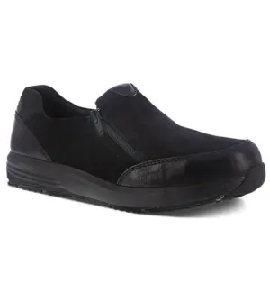 Rockport Women’s Black Slip on, Side Zip Steel Toe RK500