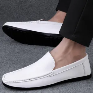 Round toe slip-on casual shoes