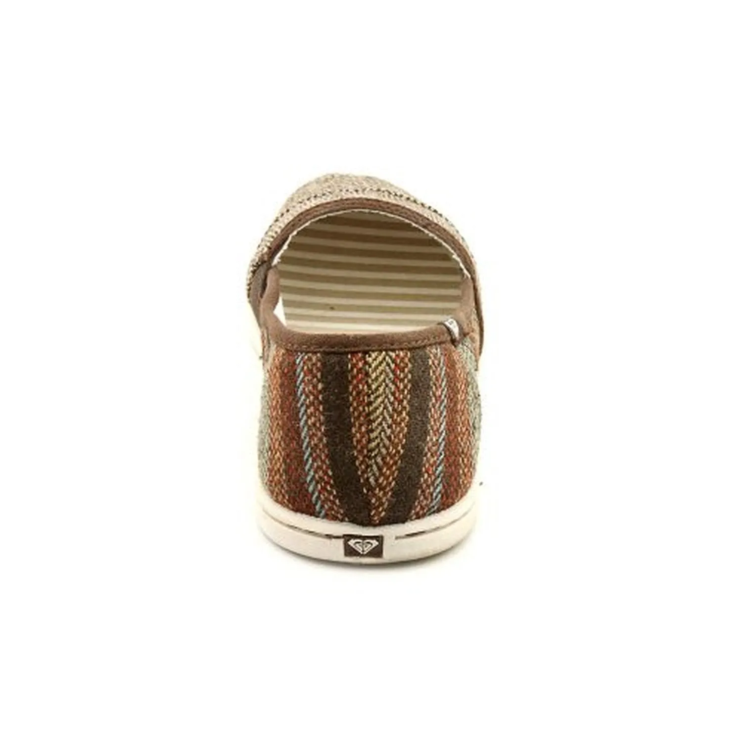 Roxy Matey Womens Size 6.5 Brown Textile Flats Shoes