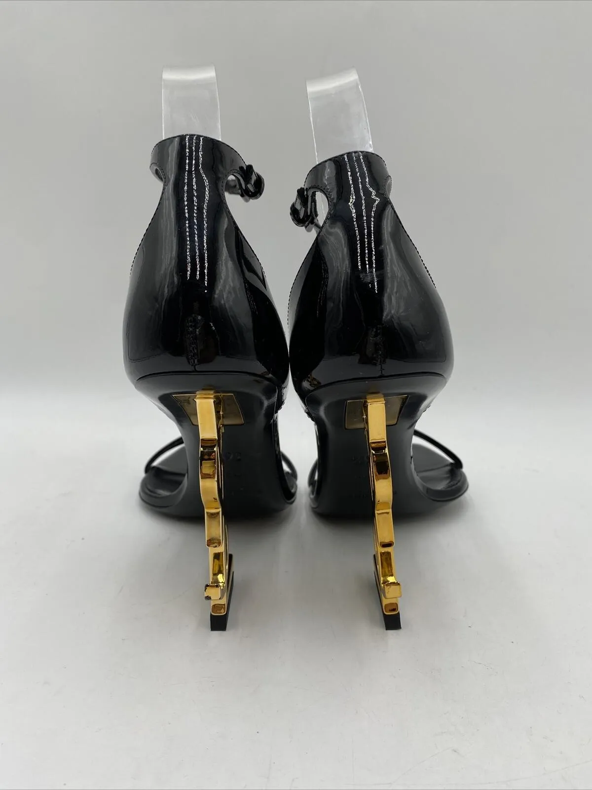 Saint Laurent Women's Opyum Sandals Black Size 36.5 - Very Good