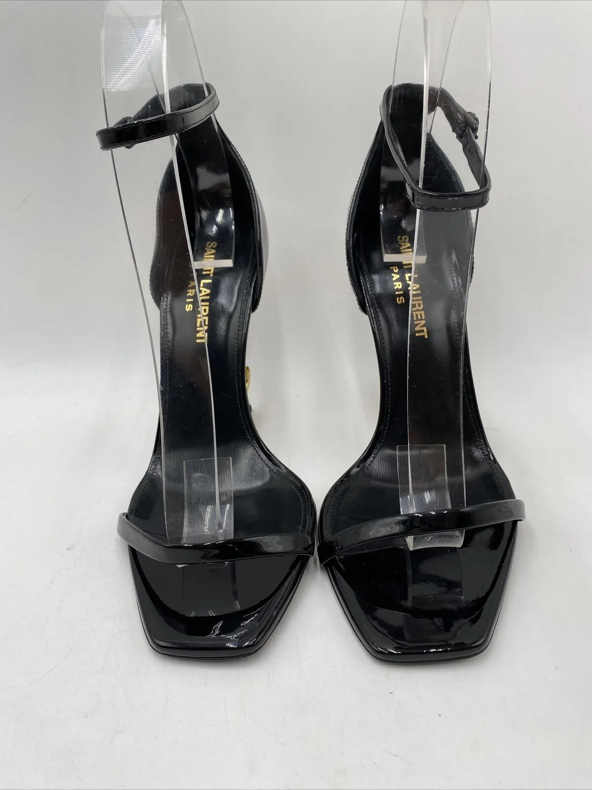 Saint Laurent Women's Opyum Sandals Black Size 36.5 - Very Good