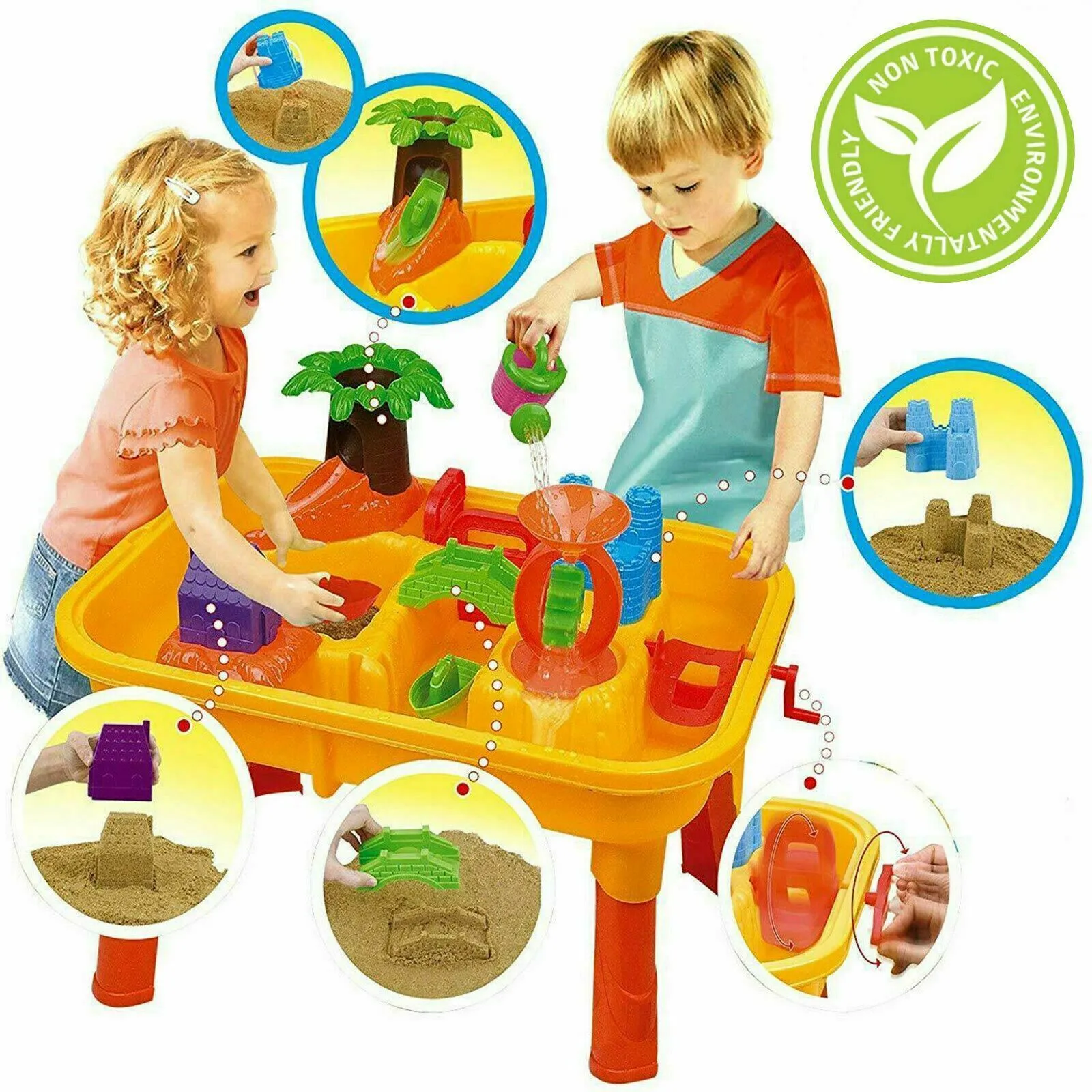 Sand and Water Table with Water Mill