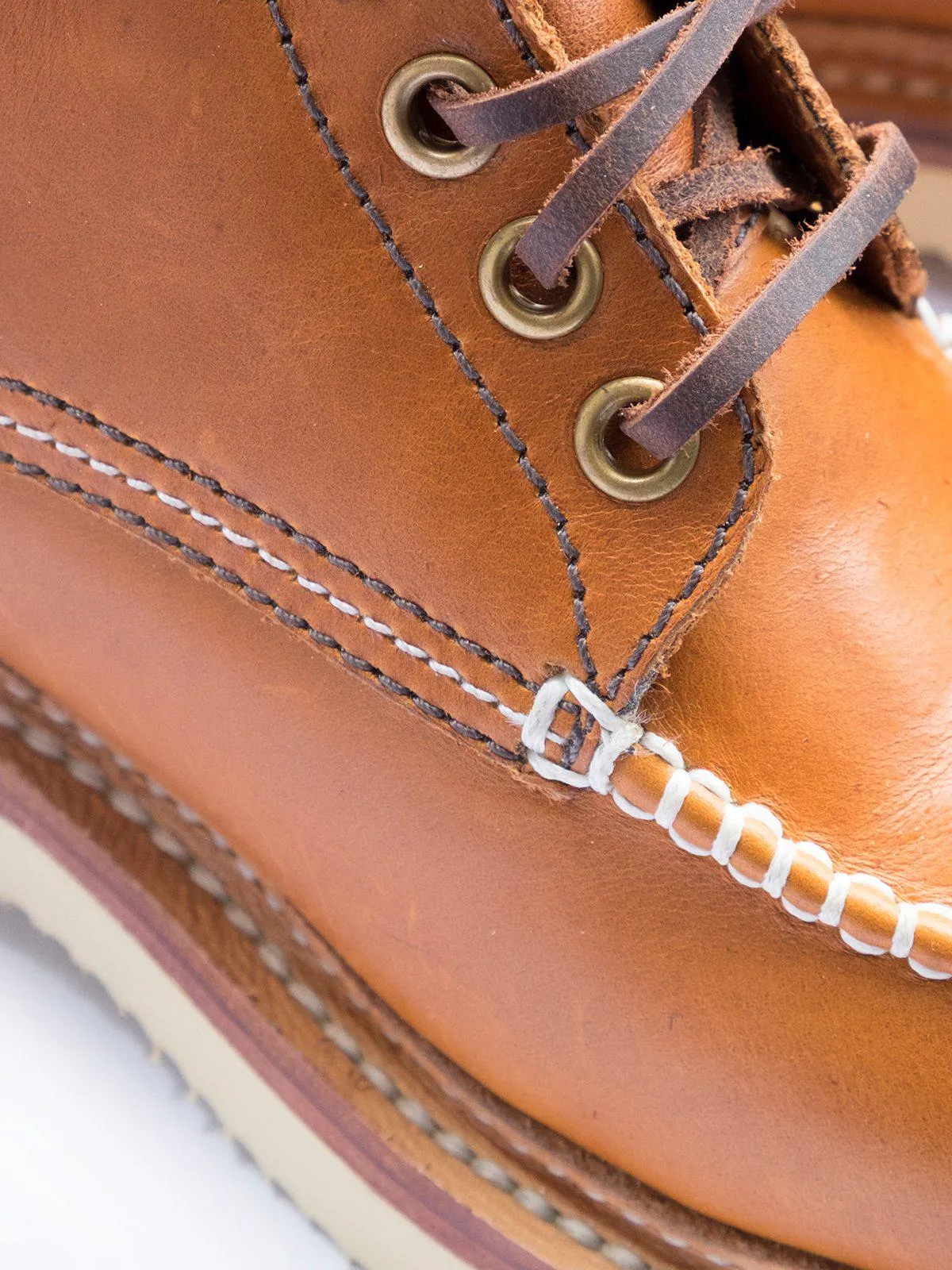 Santalum Mile 85 Moc Toe Boots Copper Tan Pull Up