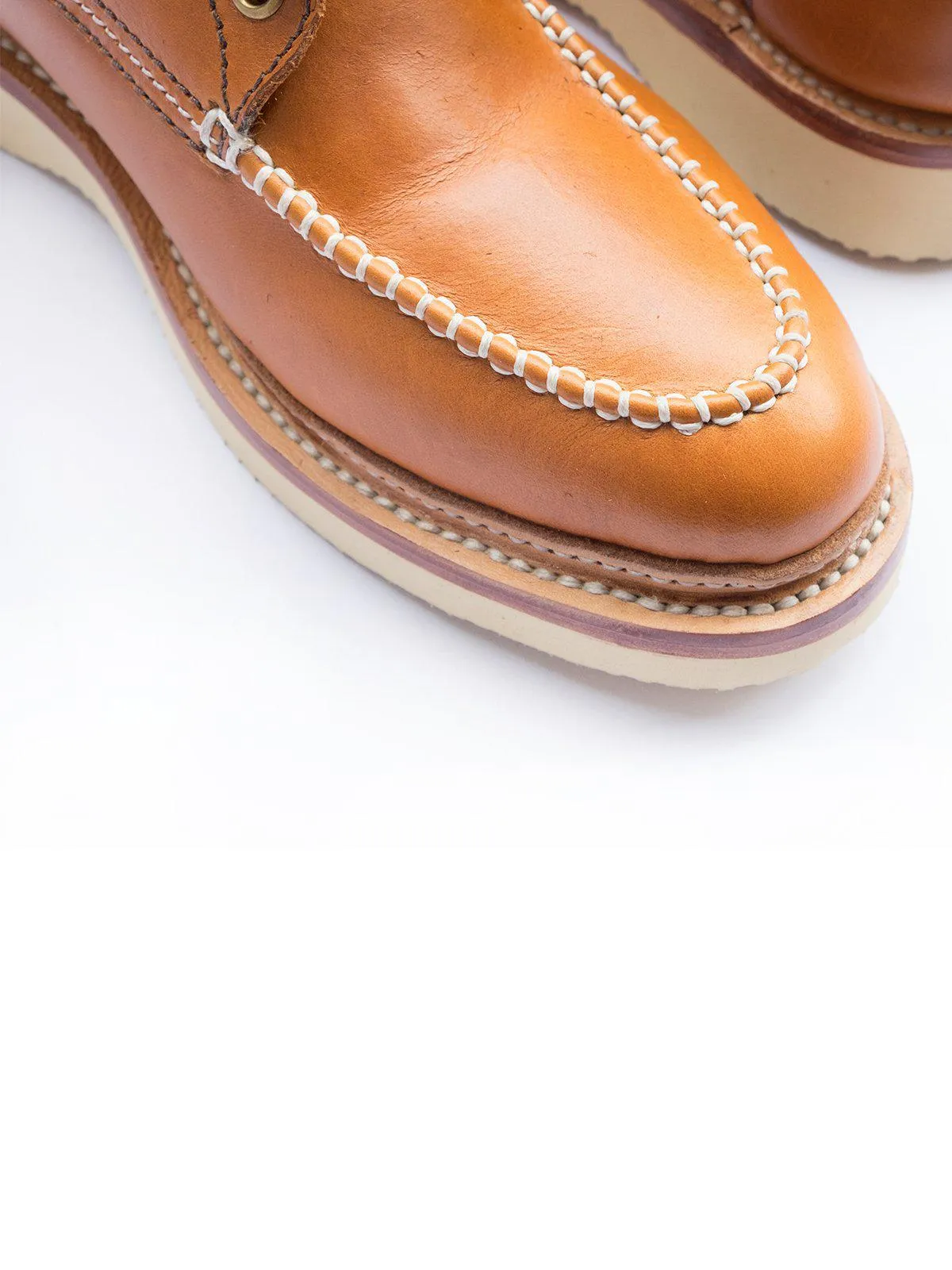 Santalum Mile 85 Moc Toe Boots Copper Tan Pull Up