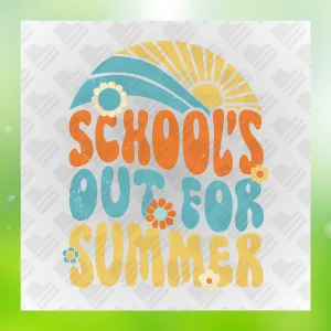School's Out For Summer Design Transfer