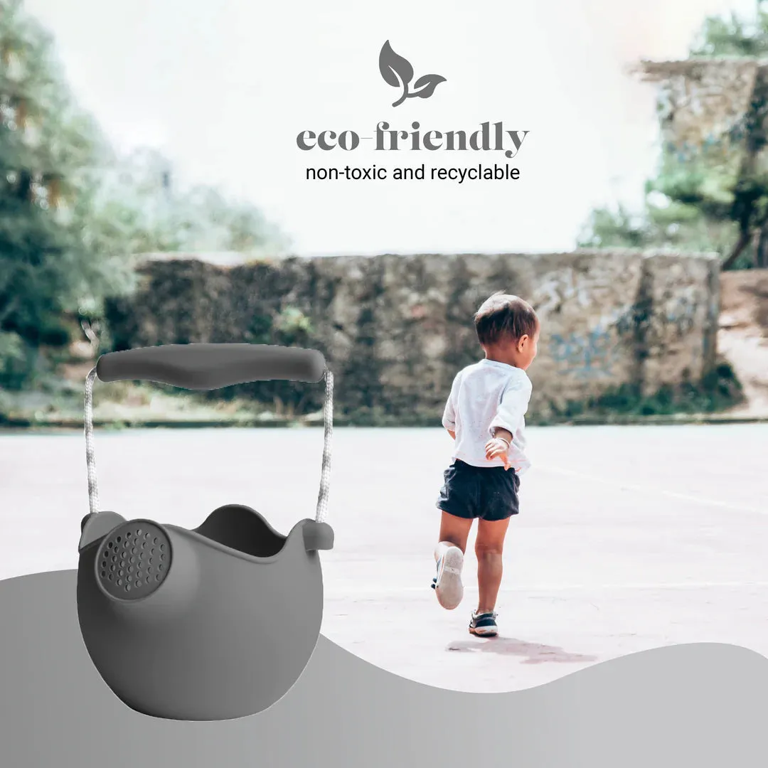 Scrunch Silicone Watering Can Cool Grey - Roll it, Fold it, Scrunch it!