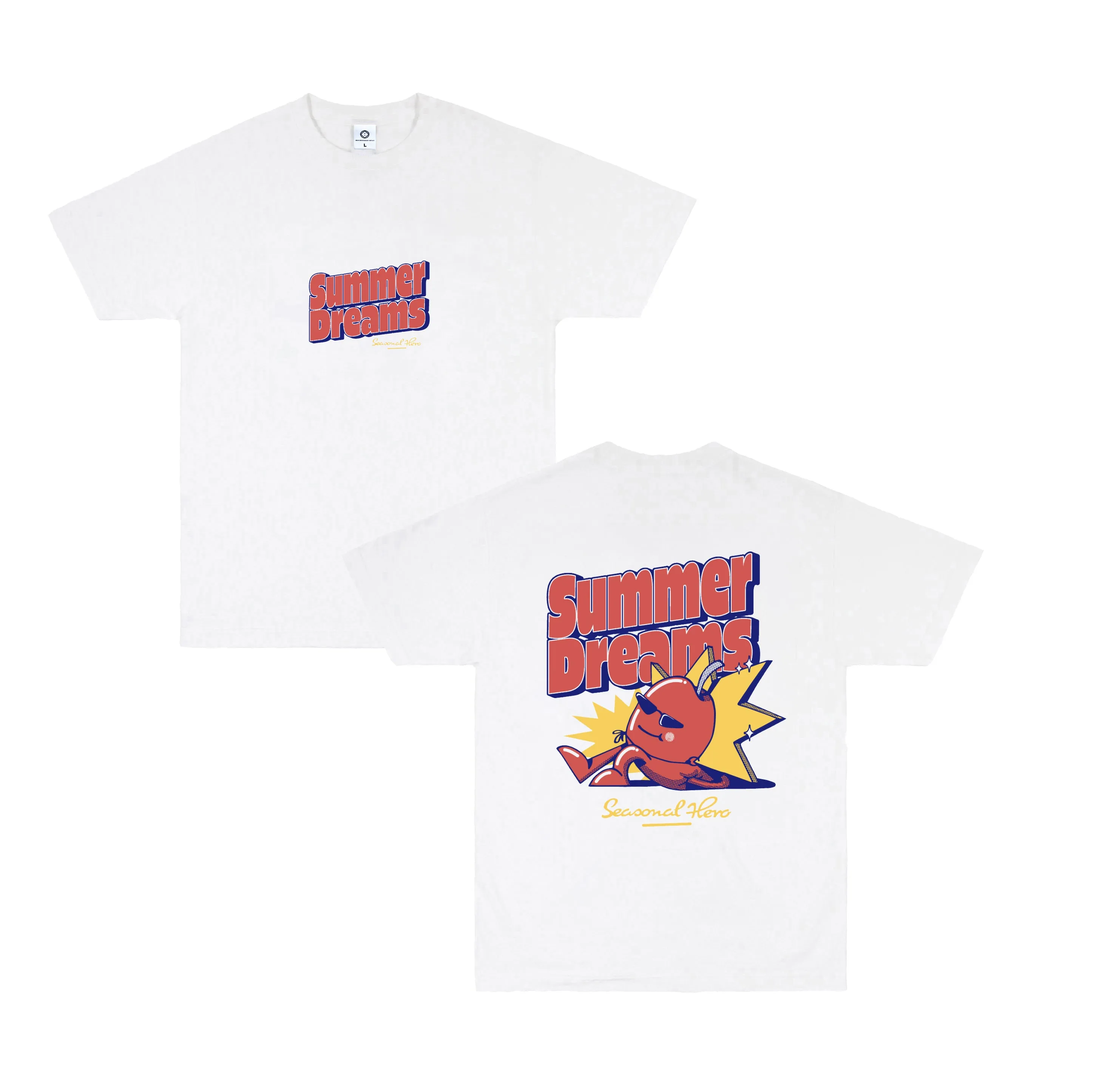 Seasonal Hero 'Summer Dreams' Tee - White