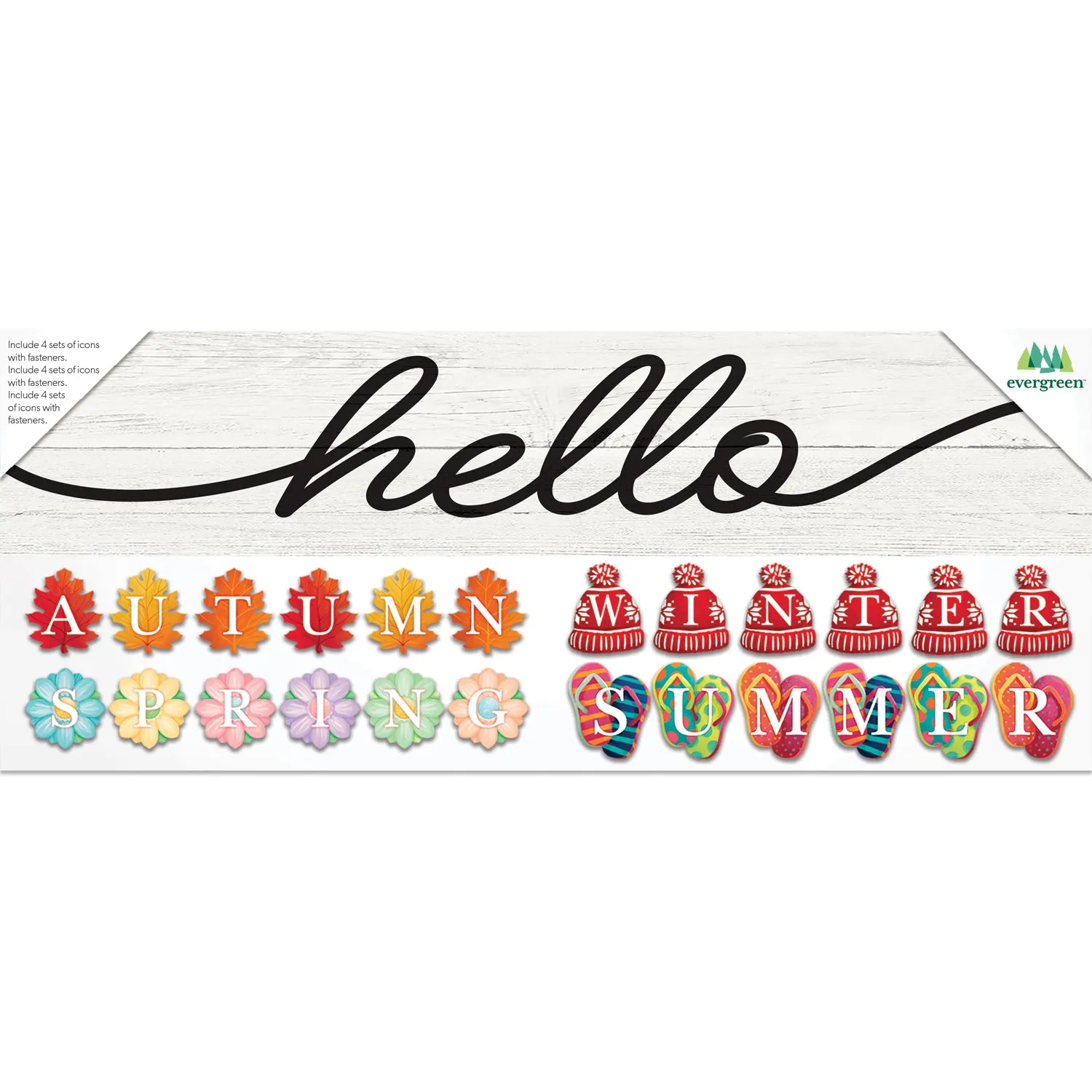 Seasonal Interchangeable Wall Sign,3wp833