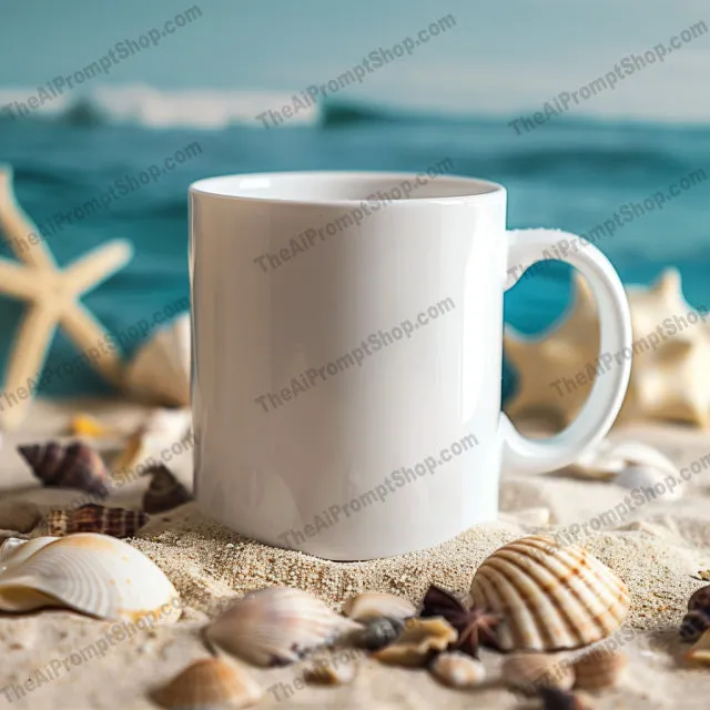 Seasonal Mug Scenes AI MidJourney Image Prompt, 9584