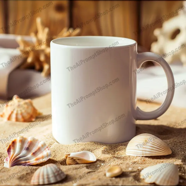 Seasonal Mug Scenes AI MidJourney Image Prompt, 9584