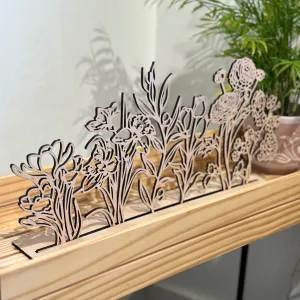 Seasonal Wood Flower Table Scape