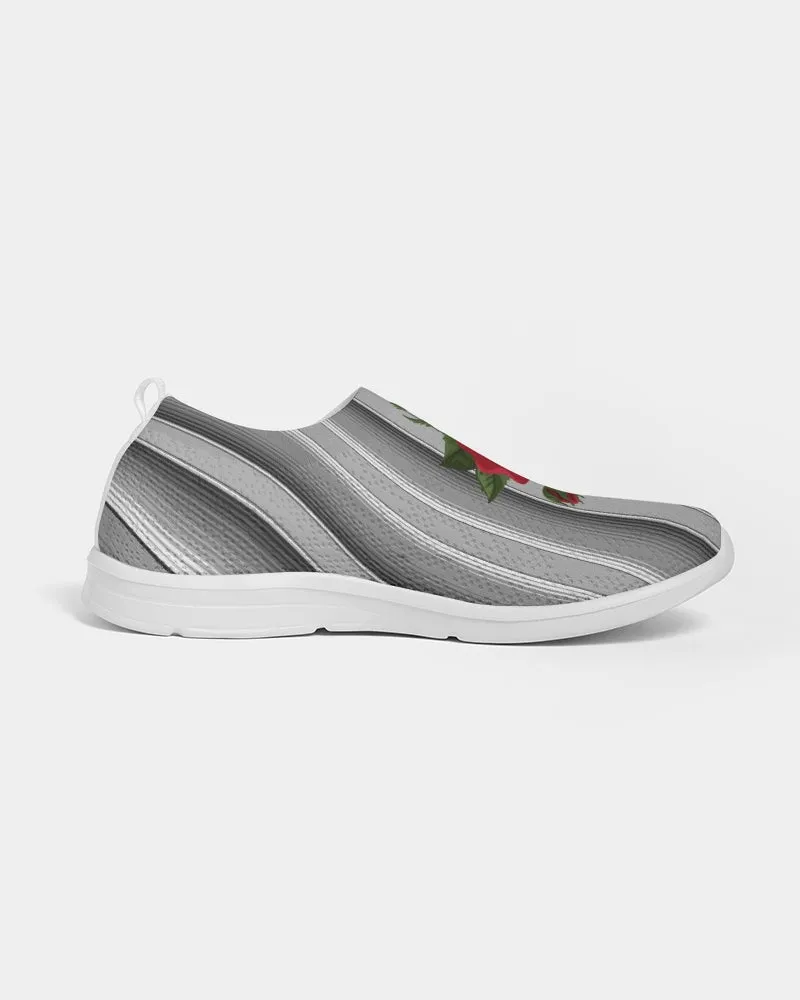 Serape Red Rose Black Stripe Flyknit Slip-on Shoe