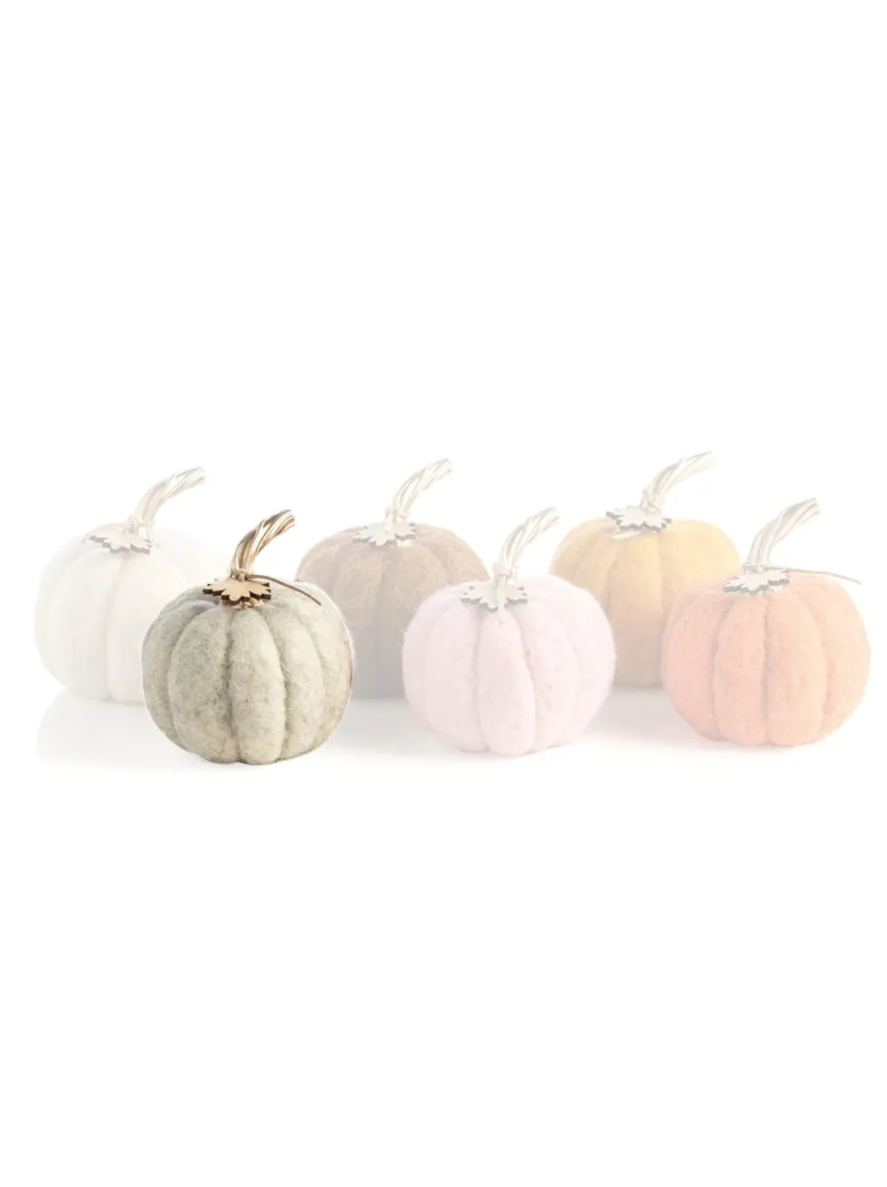 Shiraleah Assorted Colors Felt Pumpkins