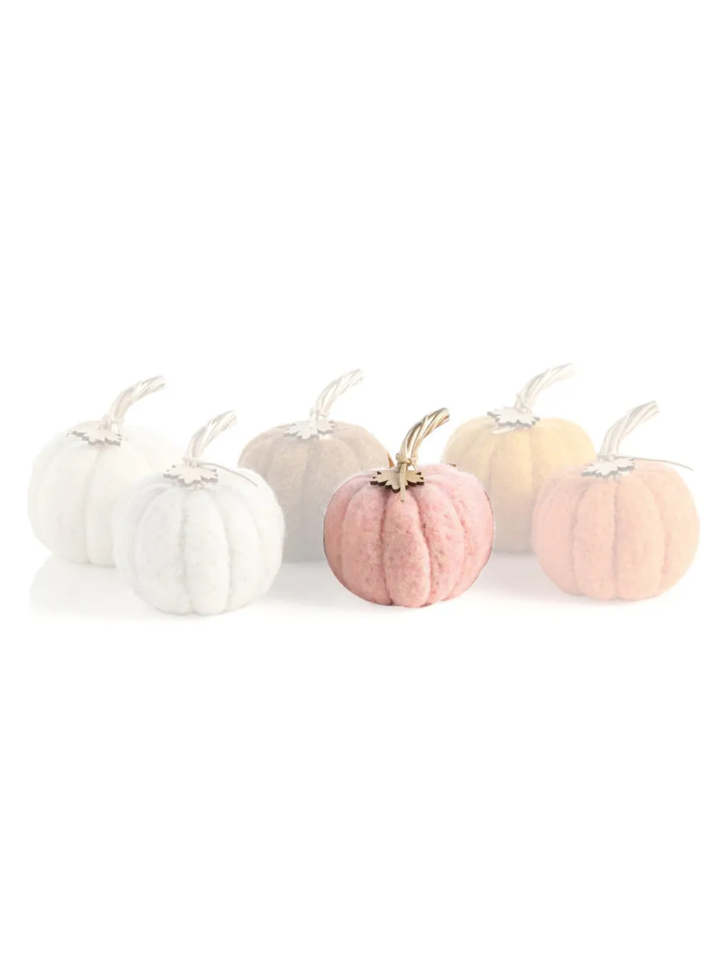 Shiraleah Assorted Colors Felt Pumpkins