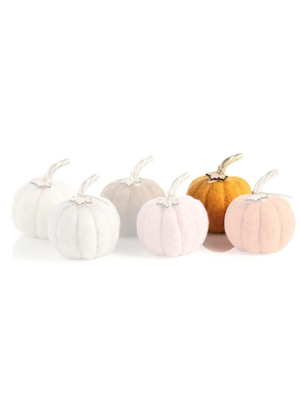 Shiraleah Assorted Colors Felt Pumpkins