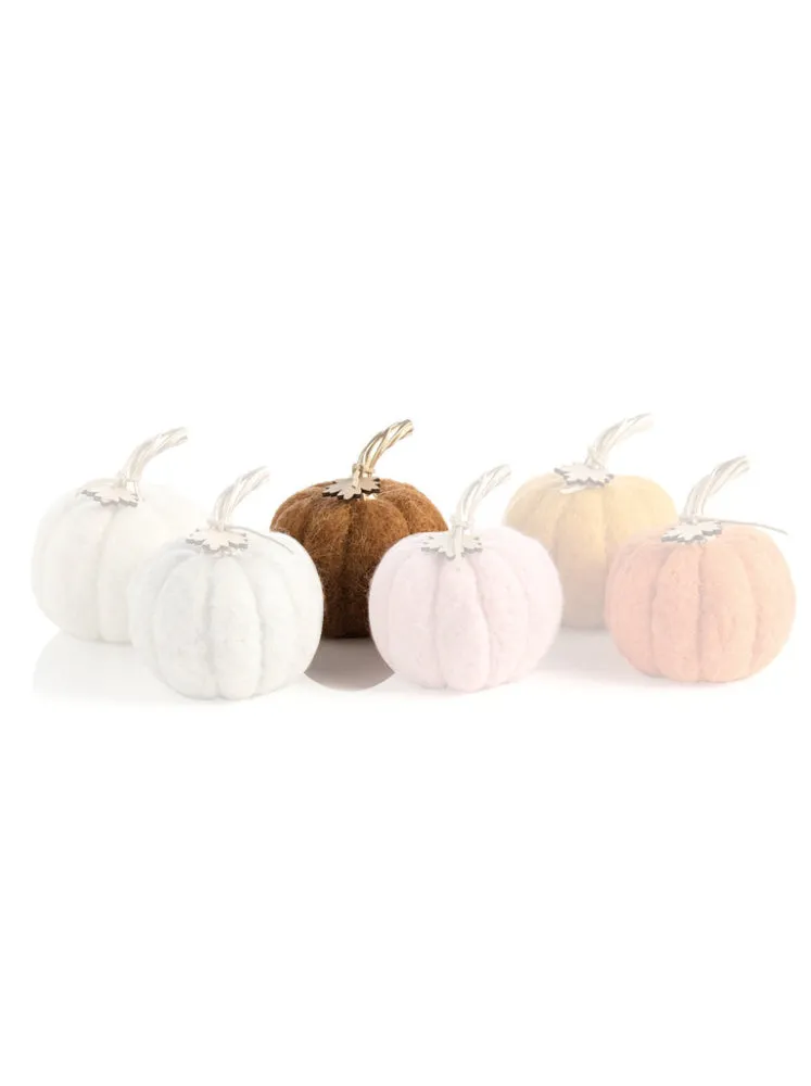 Shiraleah Assorted Colors Felt Pumpkins