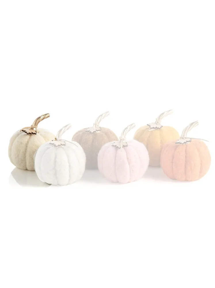 Shiraleah Assorted Colors Felt Pumpkins
