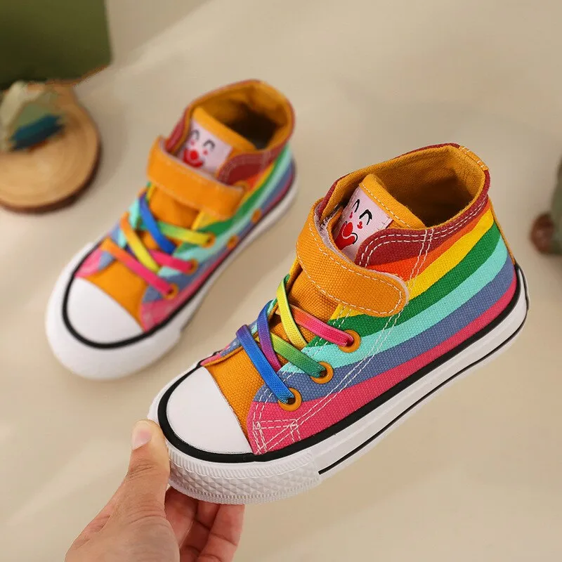 Shoes Casual Wild Boys Sneakers Girls Rainbow