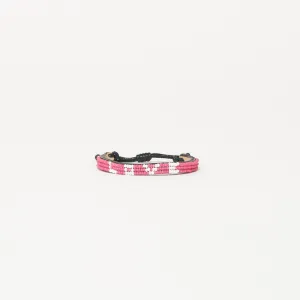 Skinny LOVE Bracelet - Summer Pink/White