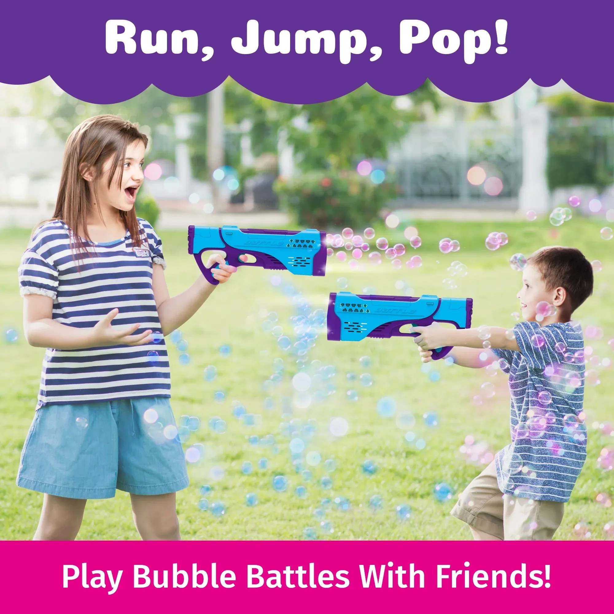 South Beach Bubbles PoppinColorz Spectra: Rechargeable Color Bubble Blaster